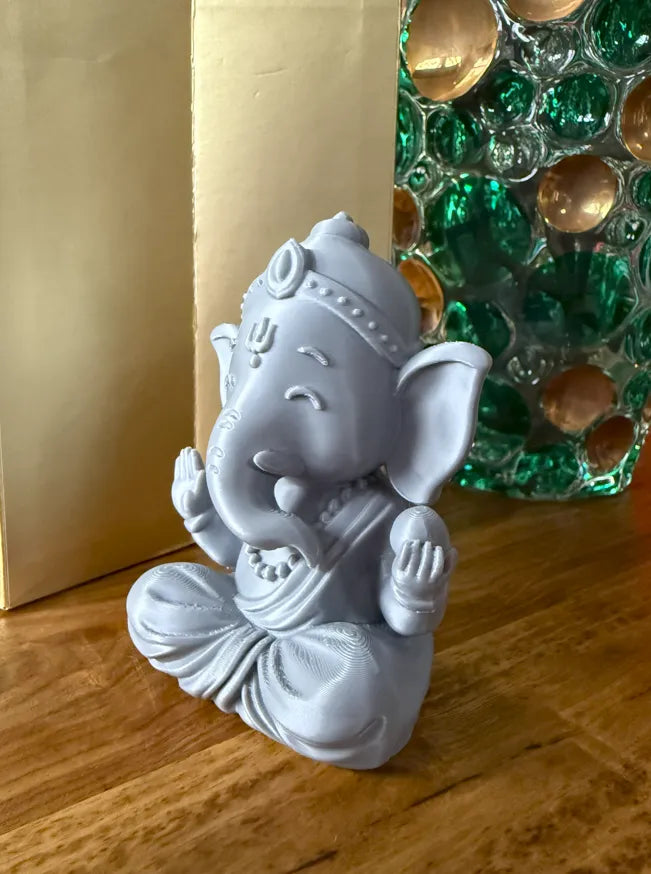 Ganesha Remover of Obstacles angle – 3D Printed Vighnaharta Figurine by FOFUS Kerala
