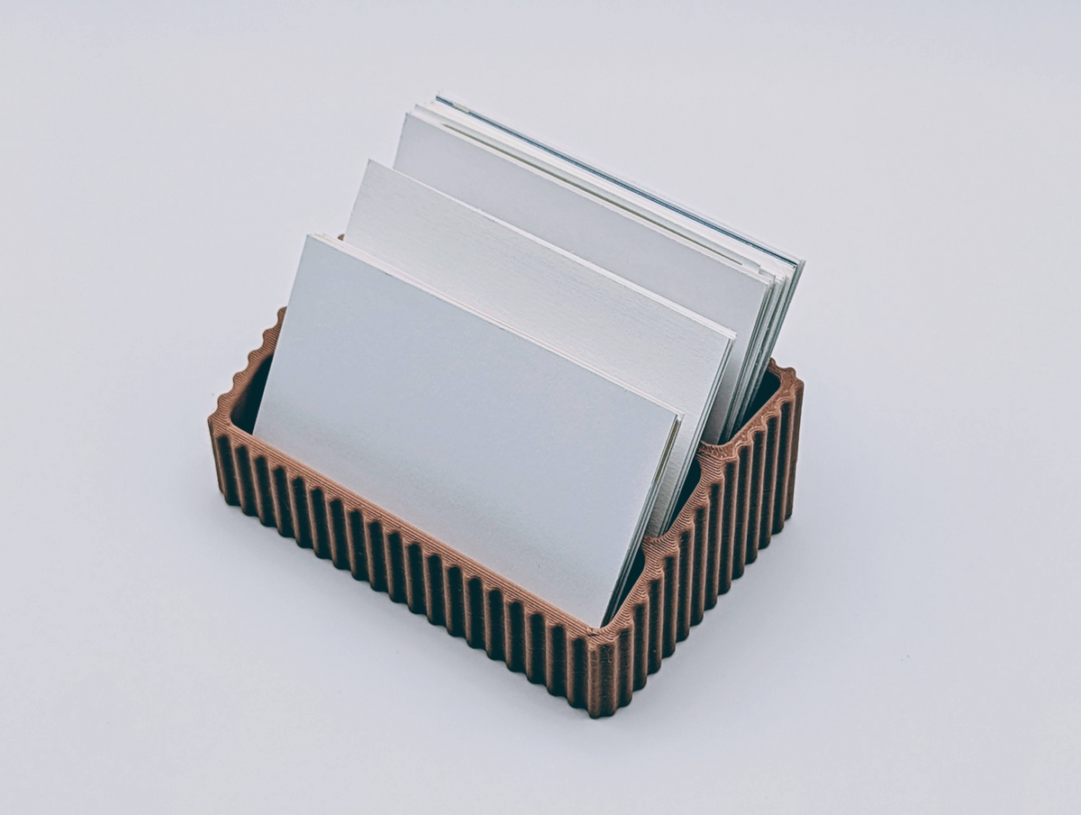 Minimalist Business Card Holder – Slim Desk Display Stand