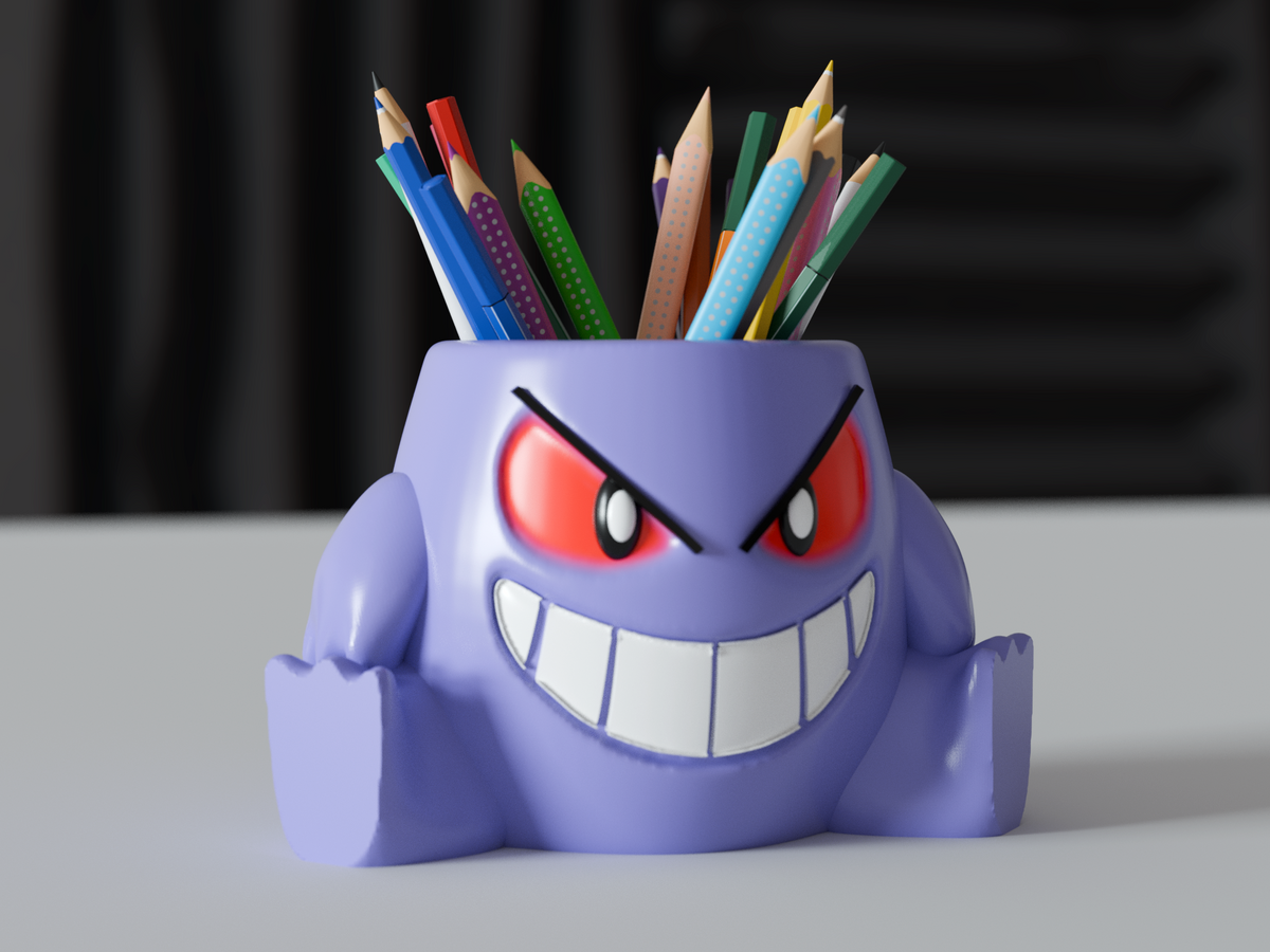 Classic Cylinder Pen Holder – 3D Printed Desk Organiser