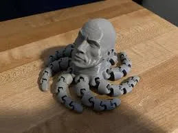 The Rocktopus angle – 3D Printed Octopus Rock Musician Novelty Figurine by FOFUS Kerala