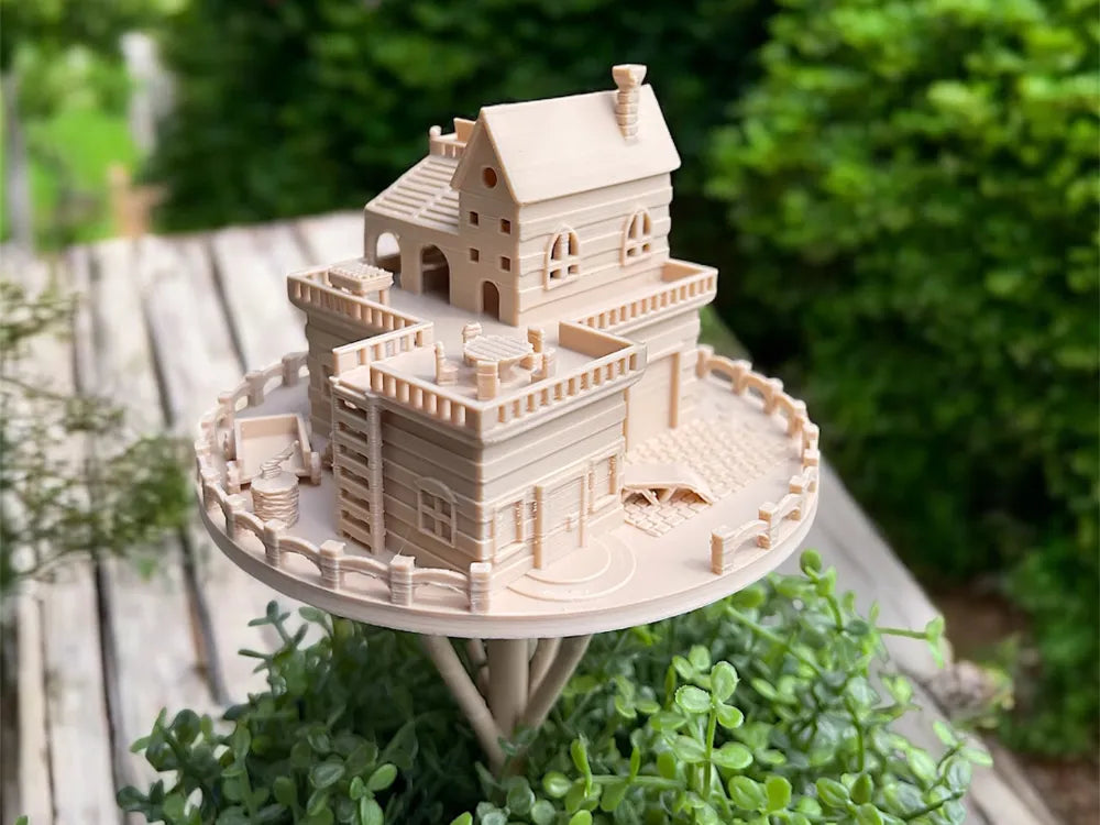 Treehouse Villa Plant Decor for Flower Pots