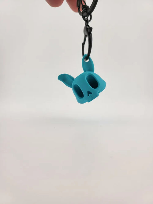 Bunny Skull Keychain – Kawaii Dark Charm