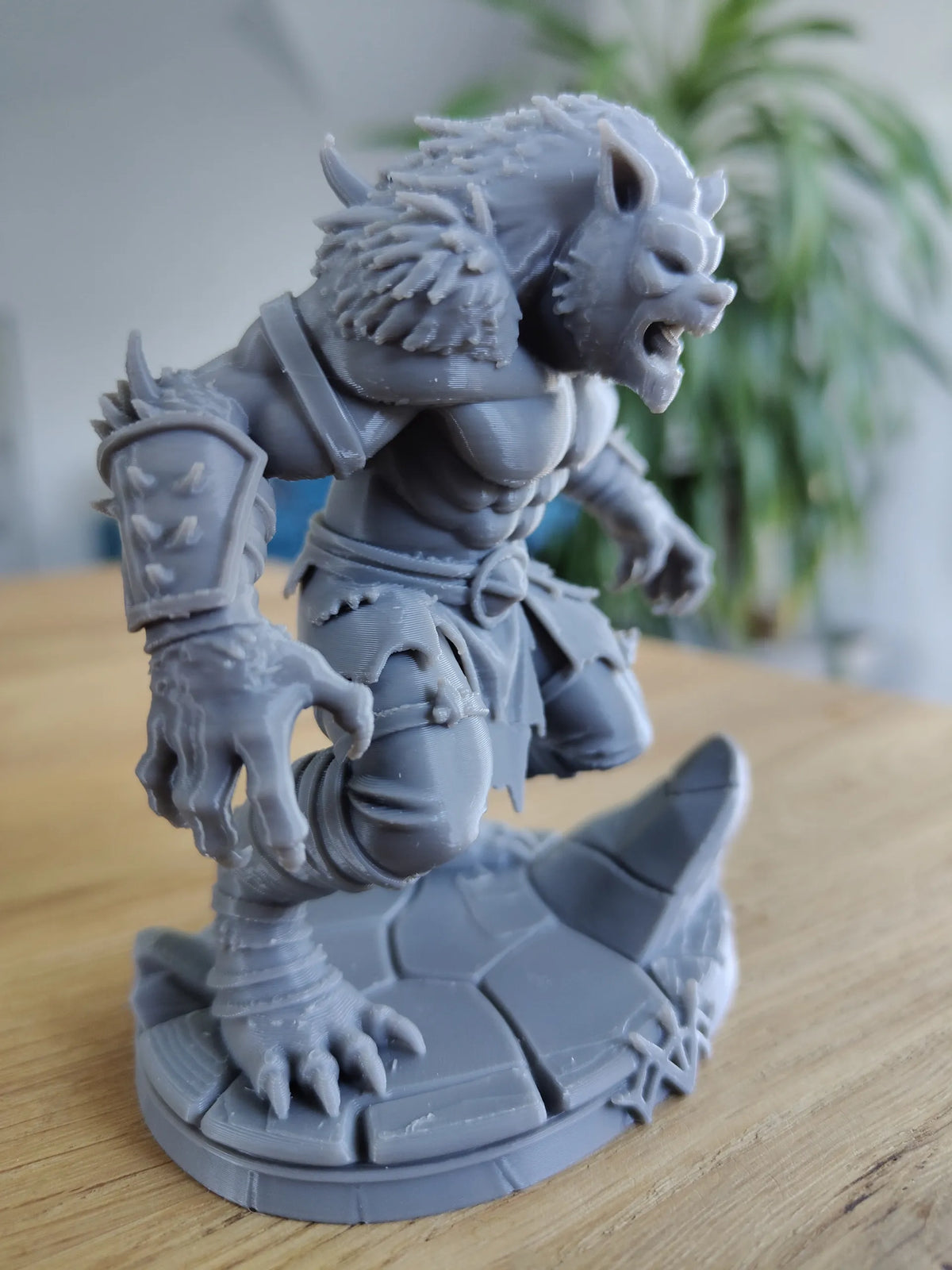 Savage Werewolf Battle Statue – Dark Fantasy Figurine