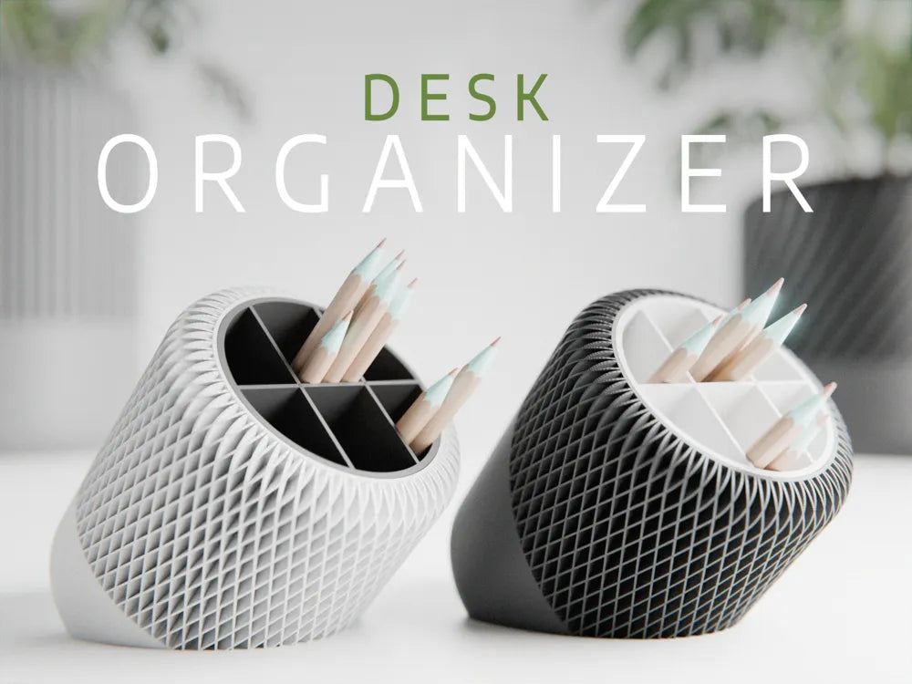 Modern Japandi Desk Organiser – Minimalist Stationery Holder