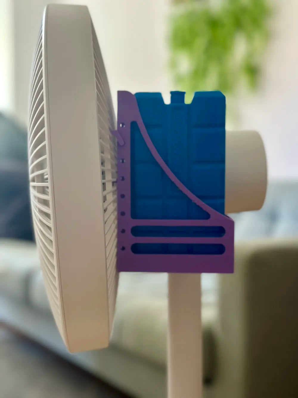 Cooler holder for fans
