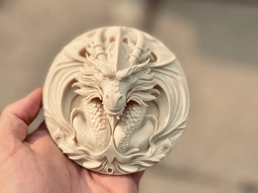 Chinese Dragon Wall Art – 3D Printed Relief Wall Sculpture