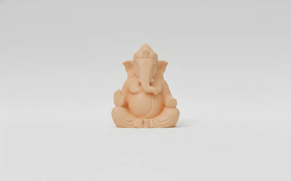 Lord Ganesha Meditating Idol detail – Premium 3D Printed Sacred Statue by 3D Divine FOFUS Kerala