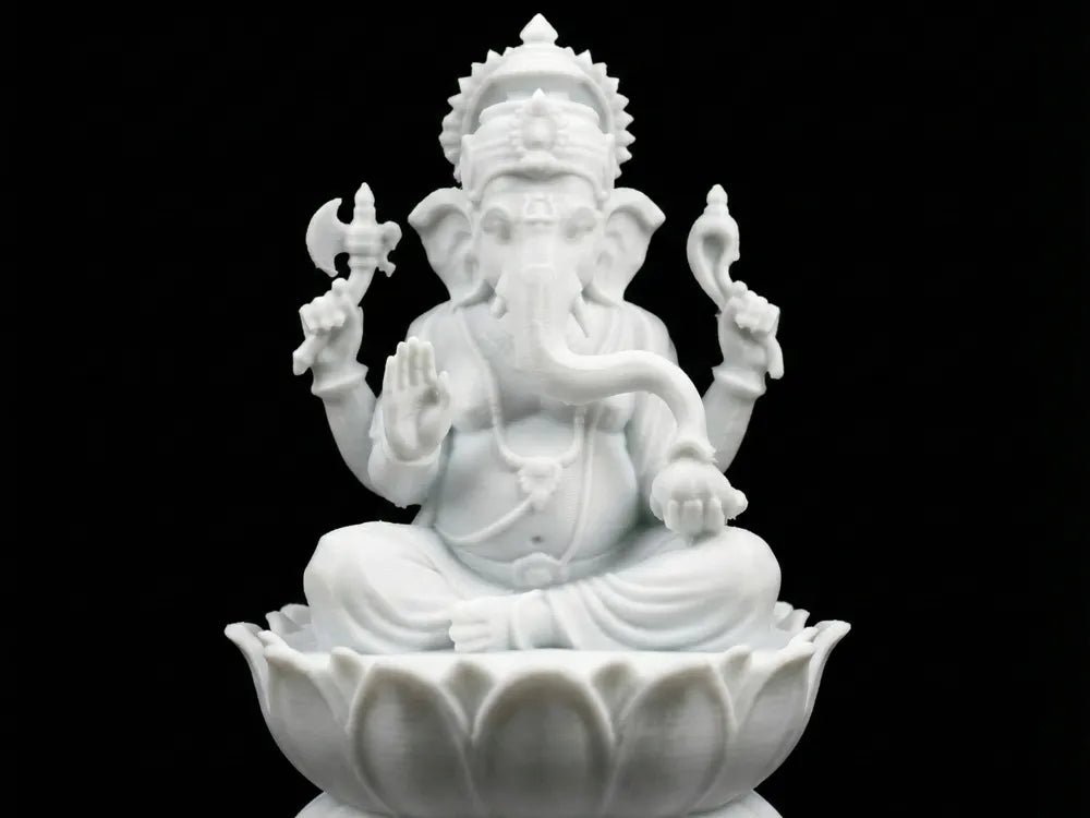 Vinayagar in Lotus – 3D Printed Sacred Ganesha Sculpture by 3D Divine | FOFUS, Thrissur Kerala