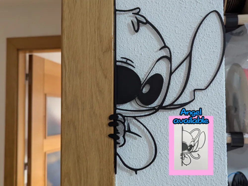Stitch Wall Art and Door Art Large – 3D Printed Disney Stitch Room Decor by FOFUS, Thrissur Kerala
