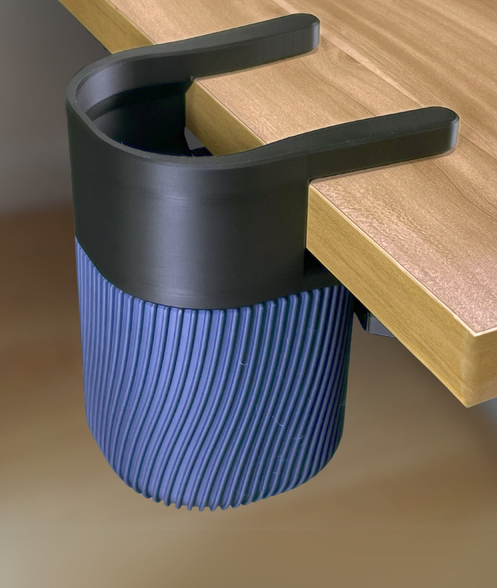 Under-Desk Trash Bin – Hidden Clamp-On Waste Bin for Desk
