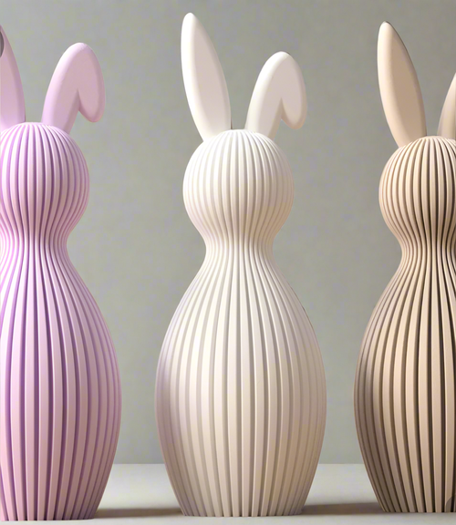 Close-up of a 3D printed abstract sculpture with intricate details and textures.
