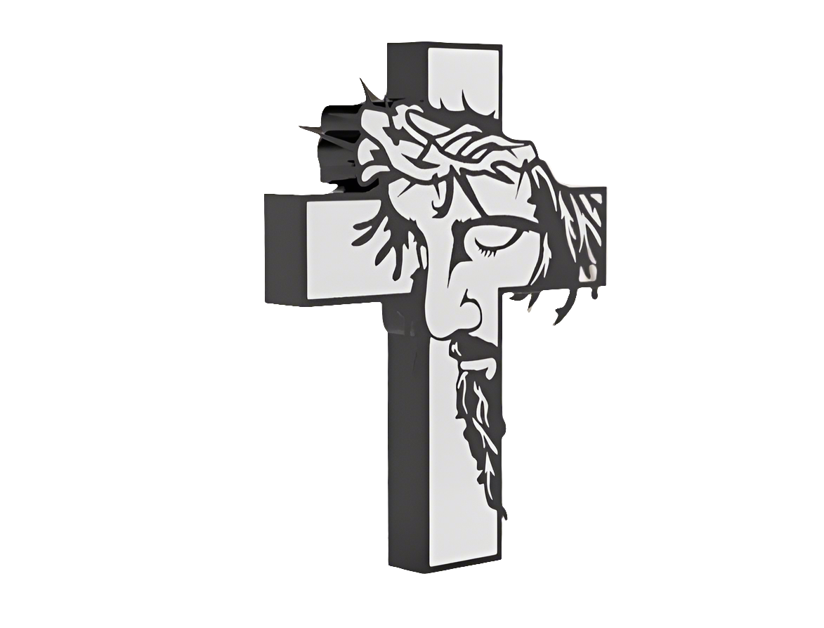 Holy cross sculpture