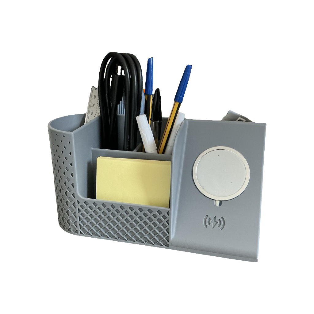 Compact 3D Printed Desk Organiser – Small Space Workspace Storage