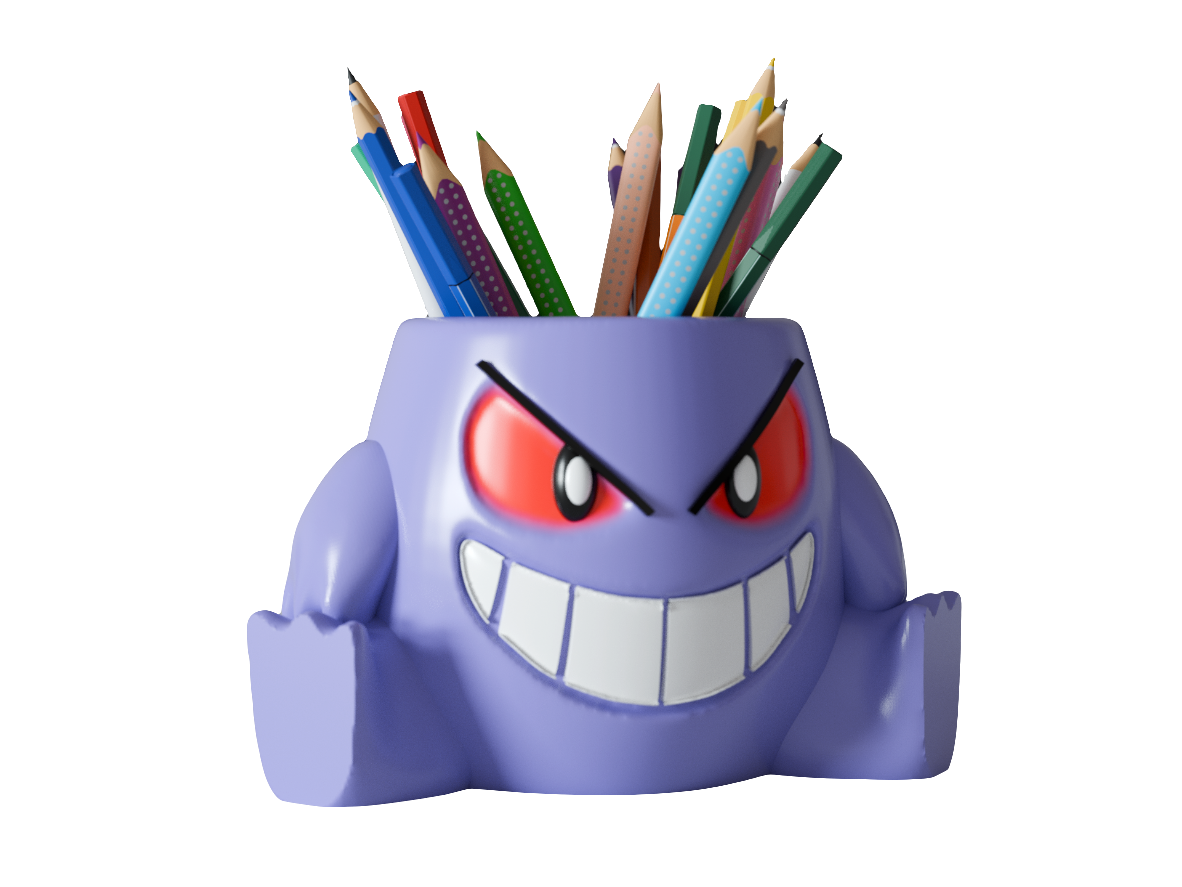 Classic Cylinder Pen Holder – 3D Printed Desk Organiser