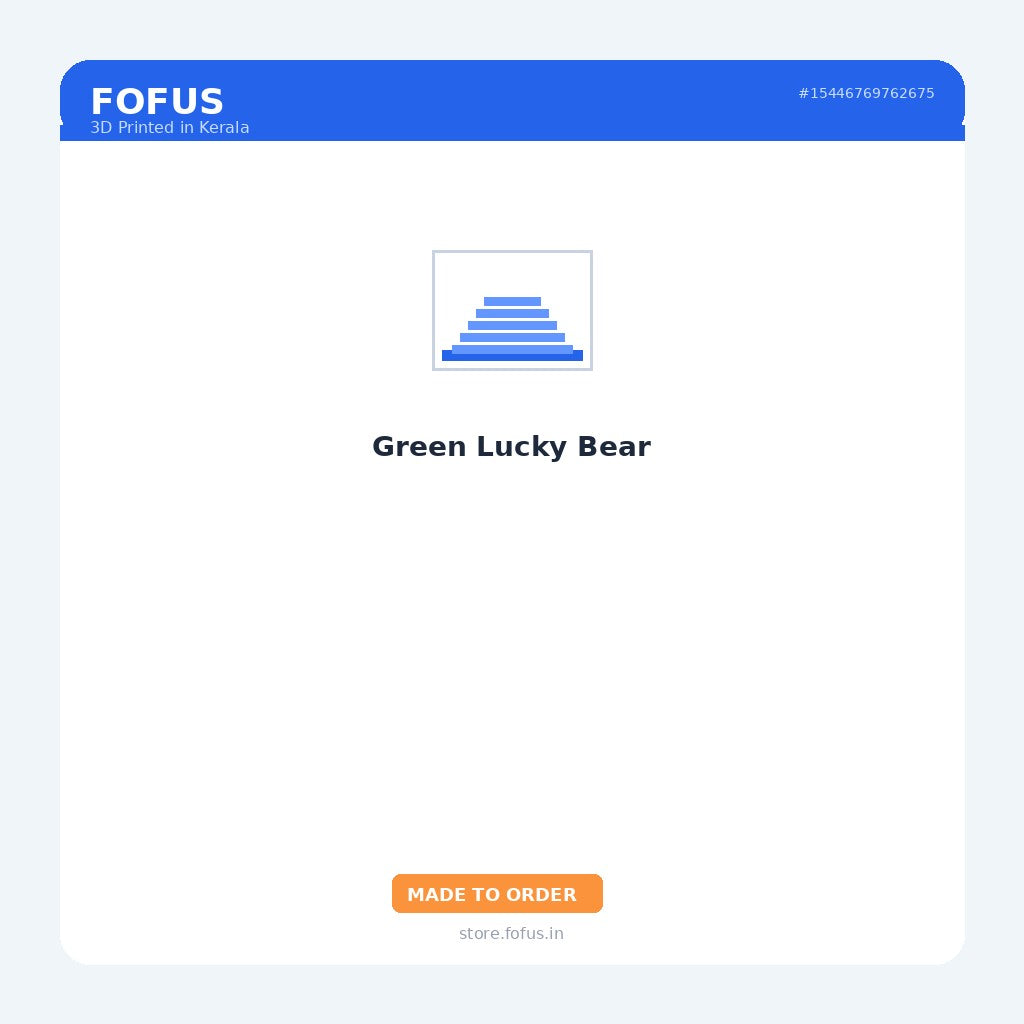 Green Lucky Bear