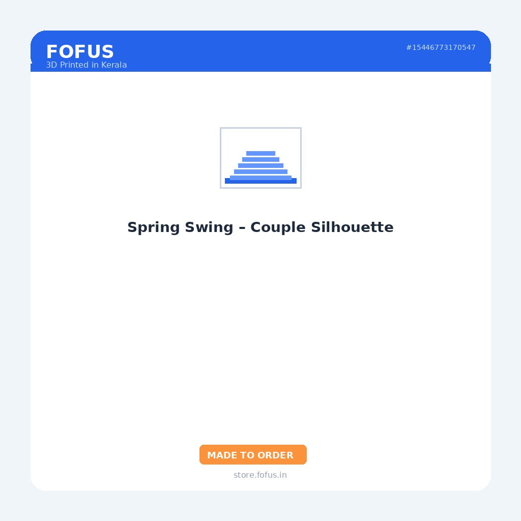 Spring Swing – Couple Silhouette