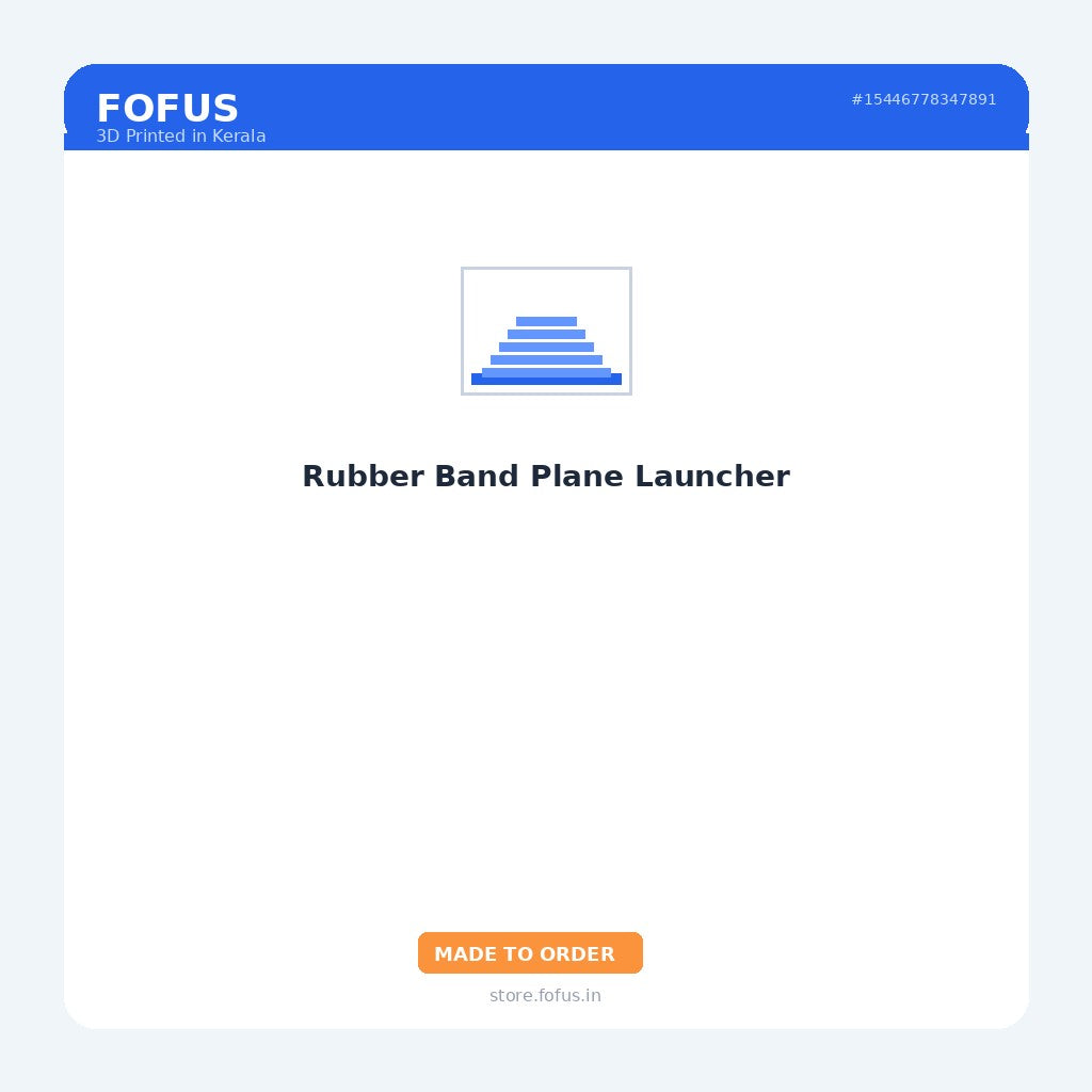 Rubber Band Plane Launcher