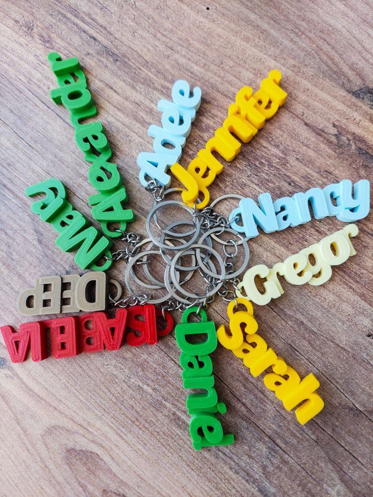Name keychains
